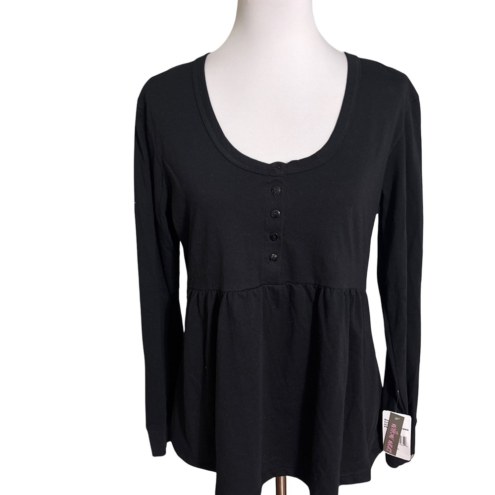 Willow Wear Black Long Sleeve Blouse